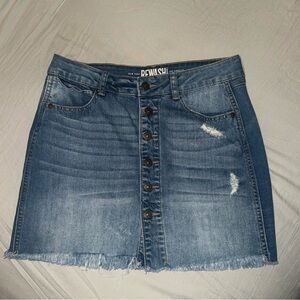 Rewash Women's Blue Denim Skirt